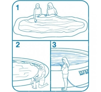 Надувной бассейн Easy Set 457x122 Intex 28168